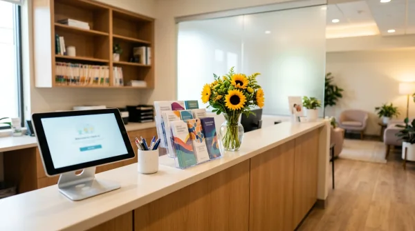 Physician speaking with a new patient during an office consultation