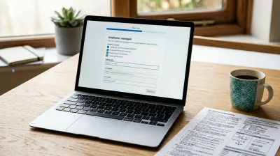 Patient reviewing forms and insurance-related paperwork