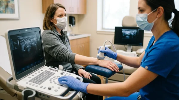 Ultrasound machine used for musculoskeletal imaging