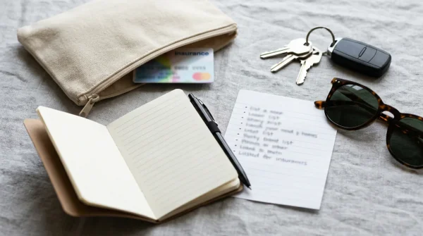 Practice staff member discussing medical paperwork and visit preparation